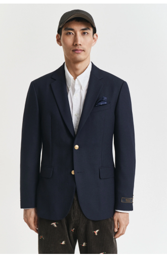Veste Club blazer coupe slim bleu