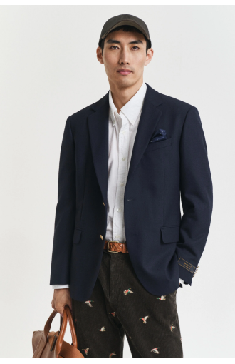 Veste Club blazer coupe slim bleu