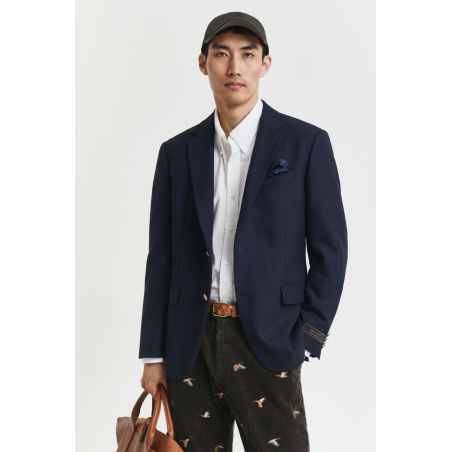 Veste Club blazer coupe slim bleu