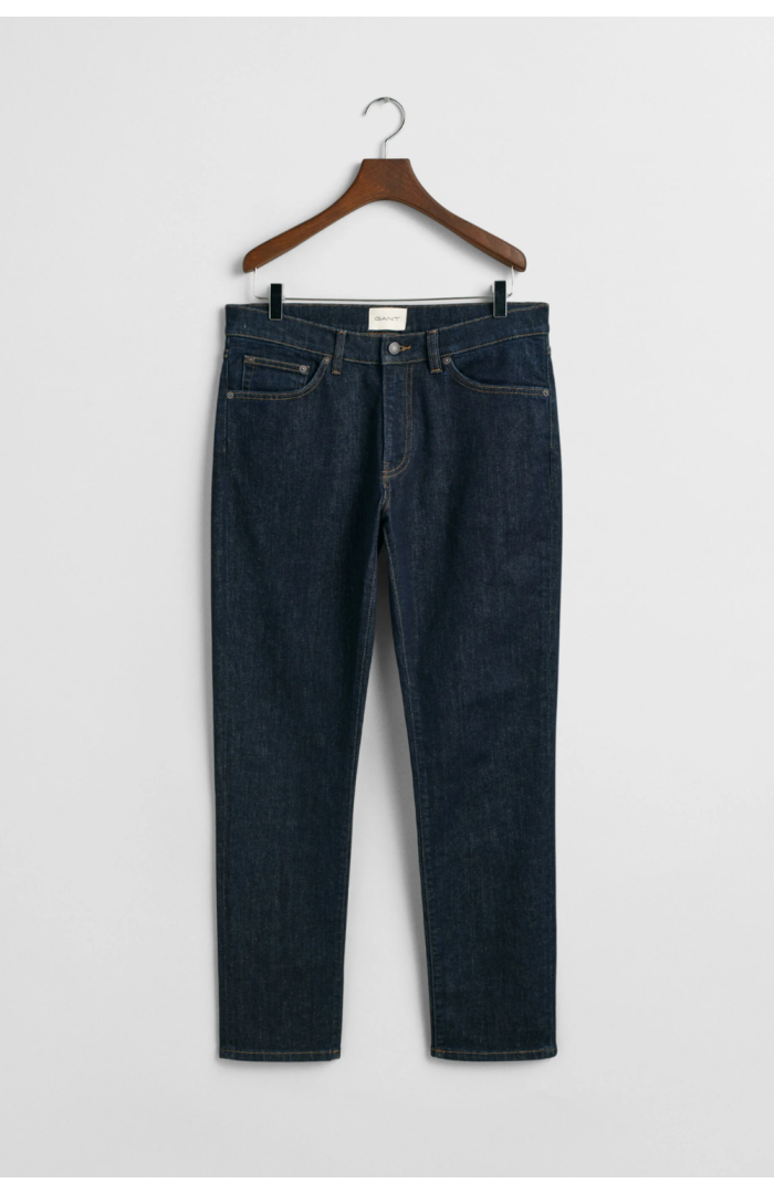 Jean slim denim stretch bleu foncé