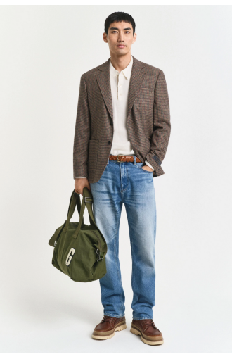 Pull polo laine  ultrafine à col crème