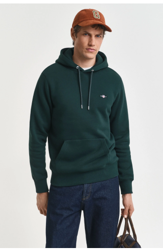 Sweat à capuche Shield vert tartan