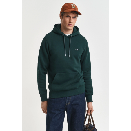 Sweat à capuche Shield vert tartan