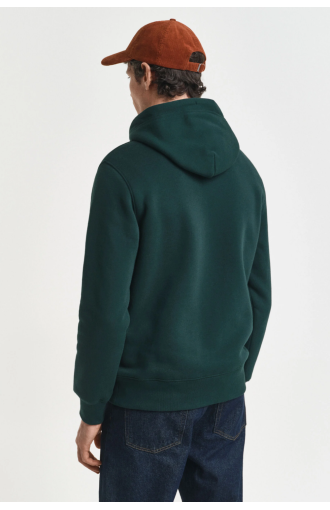 Sweat à capuche Shield vert tartan