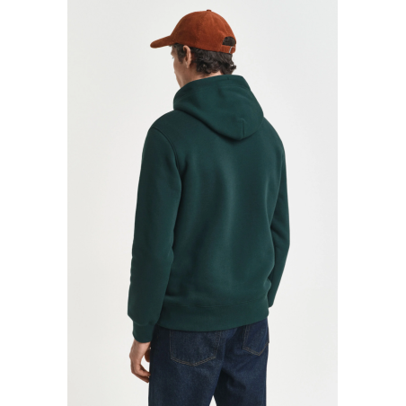 Sweat à capuche Shield vert tartan