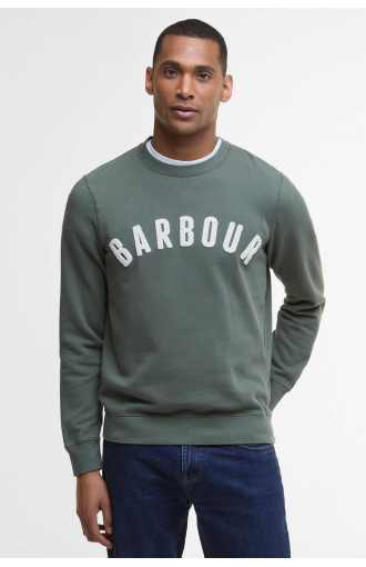 Sweat-shirt Prep à logo contrasté vert