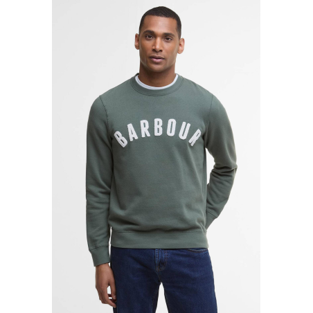 Sweat-shirt Prep à logo contrasté vert