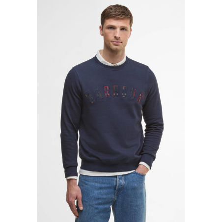 Sweat Wynter bleu à logo tartan