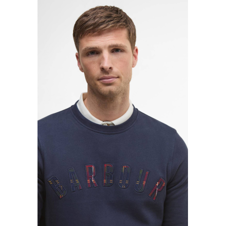 Sweat Wynter bleu à logo tartan