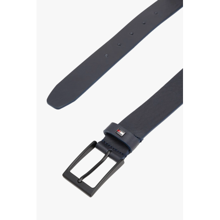 Ceinture cuir boucle carrée Space Blue