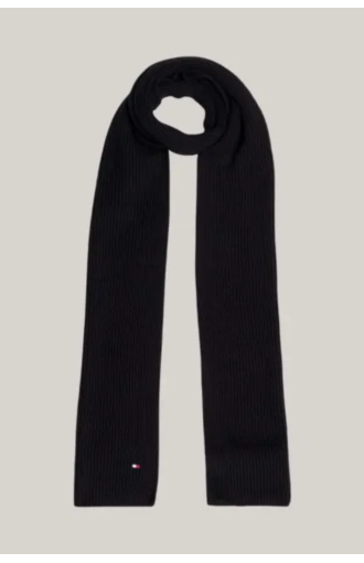 Écharpe Hilfiger brodée drapeau en cachemire