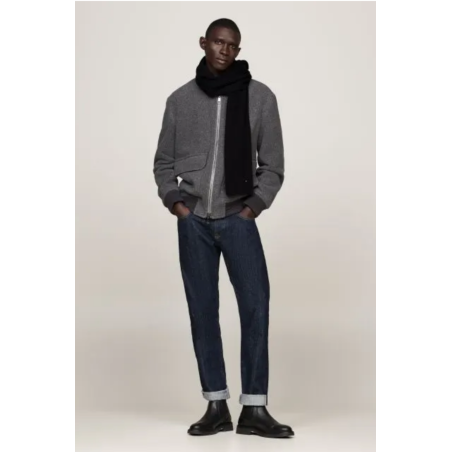 Écharpe Hilfiger brodée drapeau en cachemire