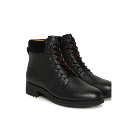 Boots mi-montantes Bryson en cuir noir
