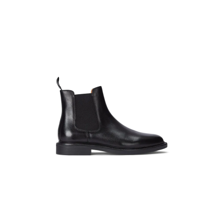 Bottes Chelsea Aher en cuir noir