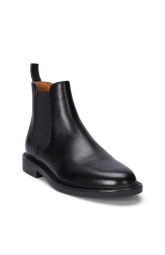 Bottes Chelsea Aher en cuir noir