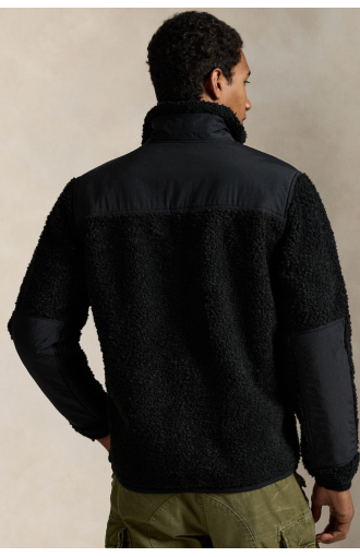 Veste polaire hybride noire