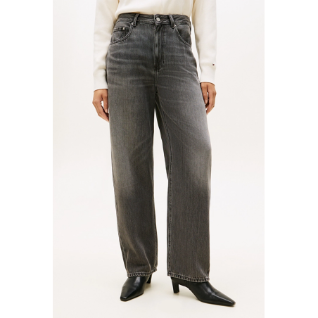 Jean Teya coupe barrel gris