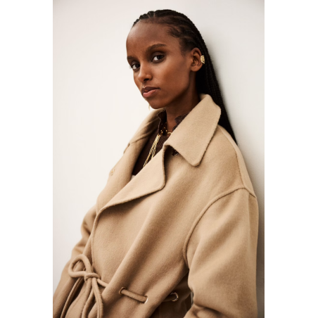 Manteau long KATE camel