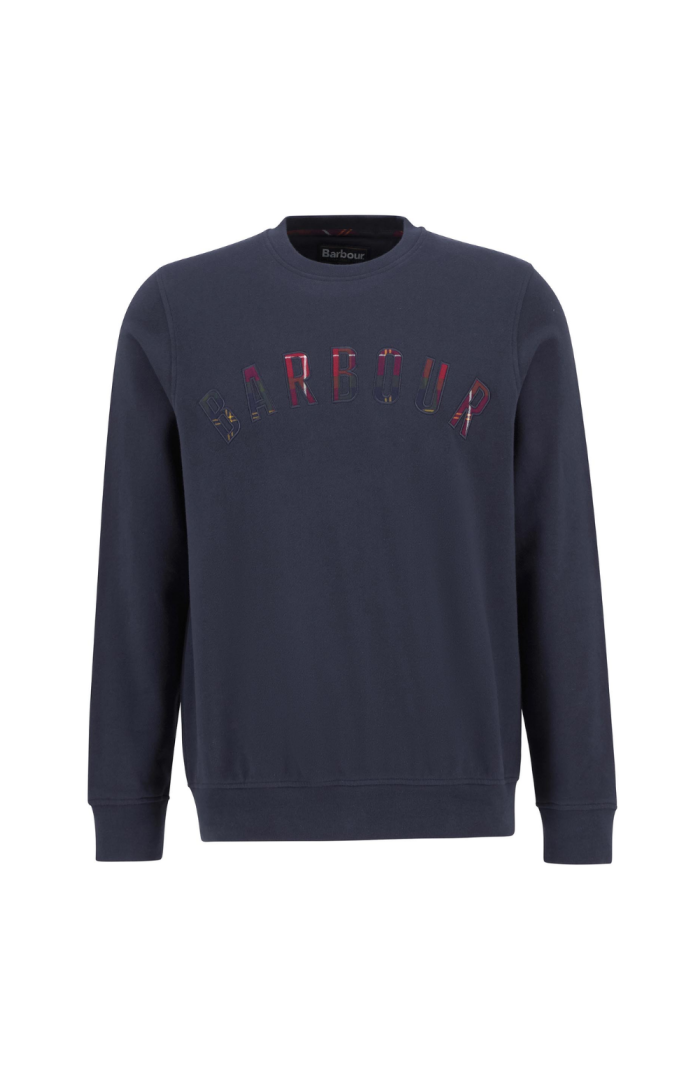 Sweat Wynter bleu à logo tartan