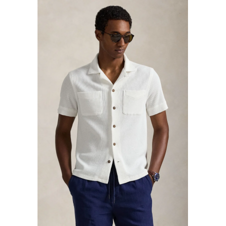 Chemise safari gaufrée