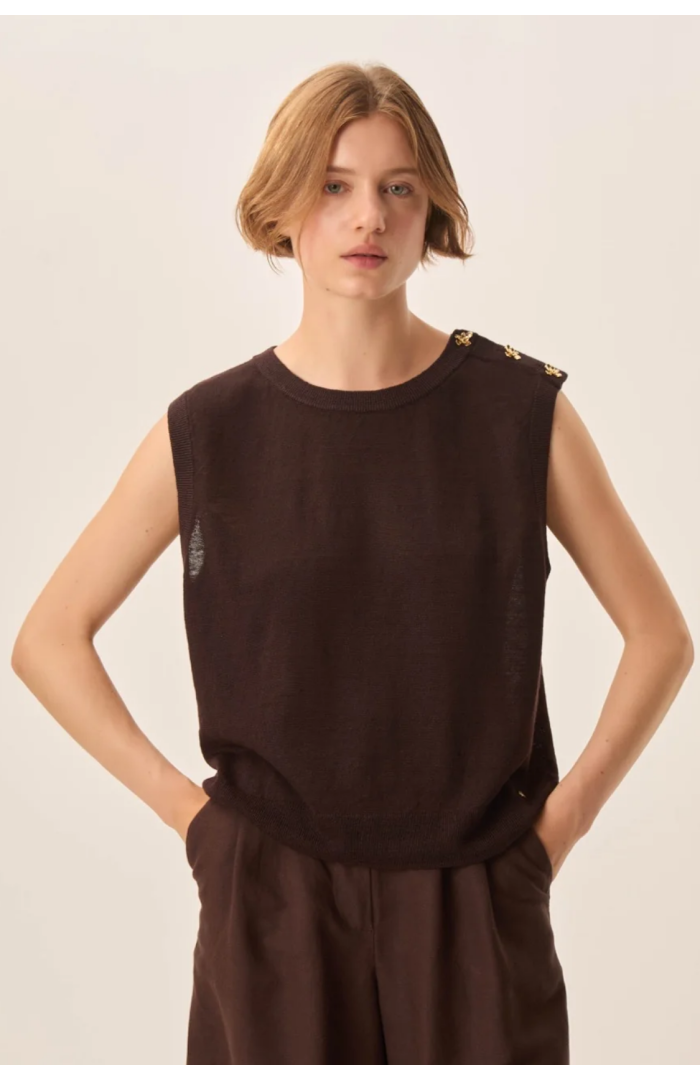 Pull sans manches Brazou