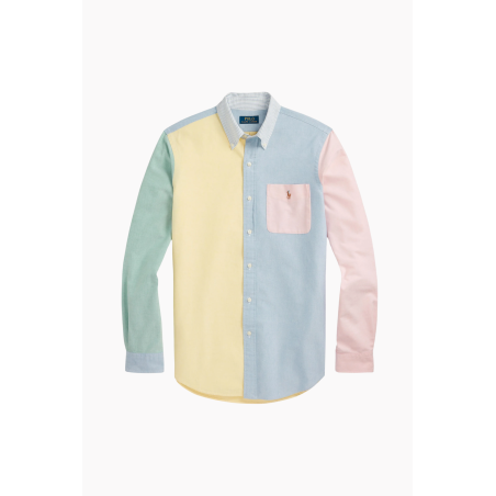 Chemise Oxford color block