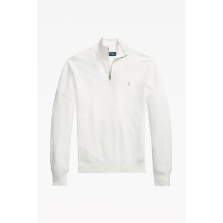 Pull demi-zip coton