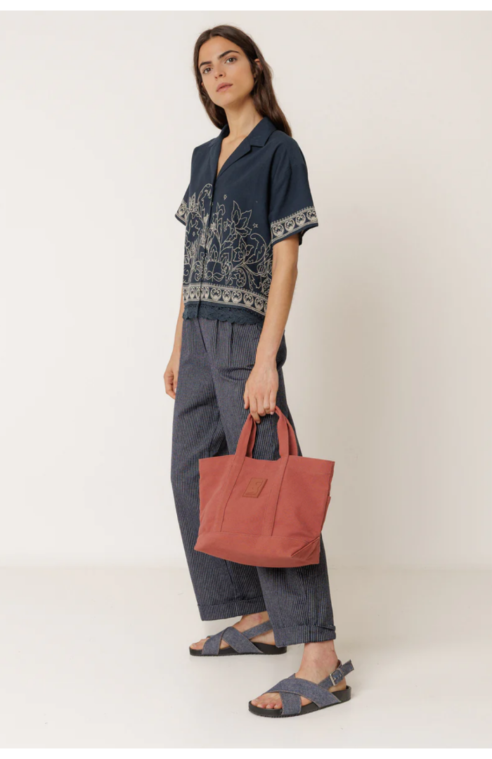 Pantalon pinces rayures diplomatiques