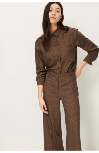 Chemise Theowool Stone