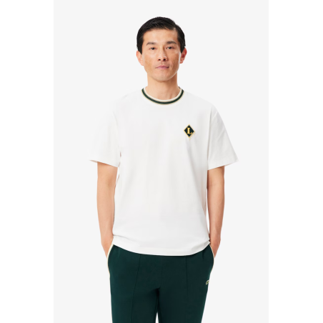 T-shirt rayures badge