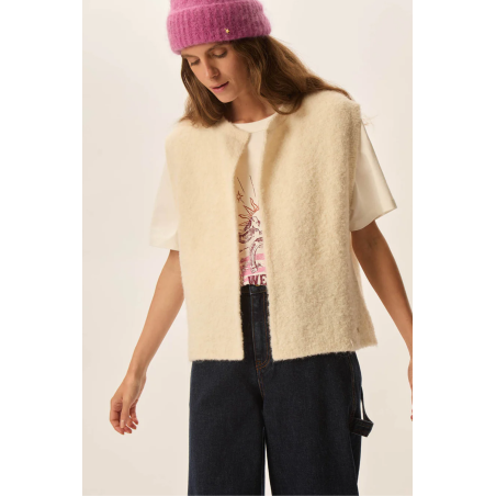 Gilet ACHILLE sans manches bouclette