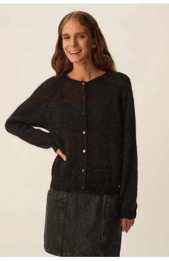 Gilet BINETTE noir fil pailleté