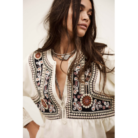 Top ALEC blanc écru