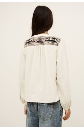 Top ALEC blanc écru